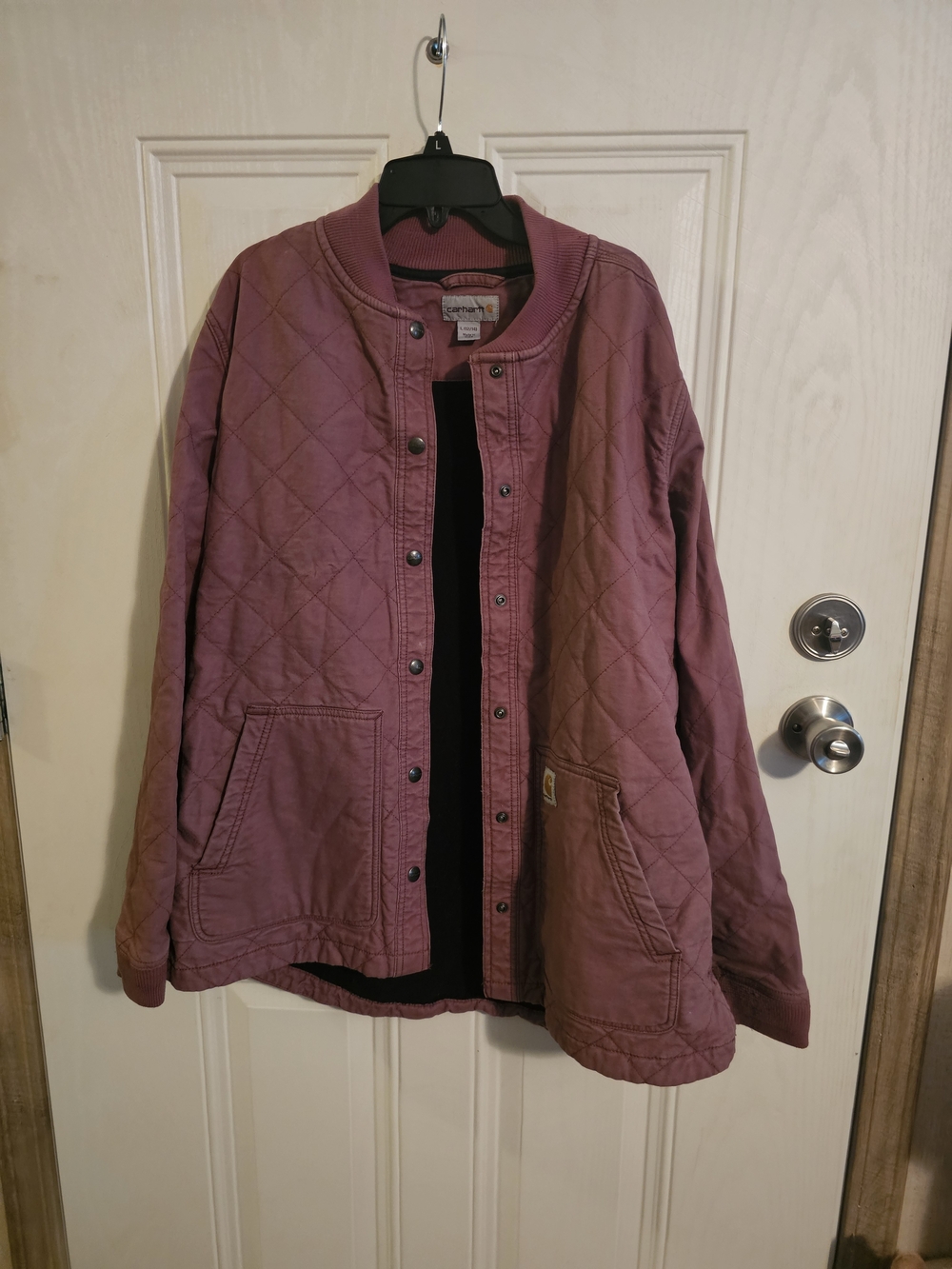 Carhartt Quilted Utility Jacket in Dusty Rose - Picture 2 of 4